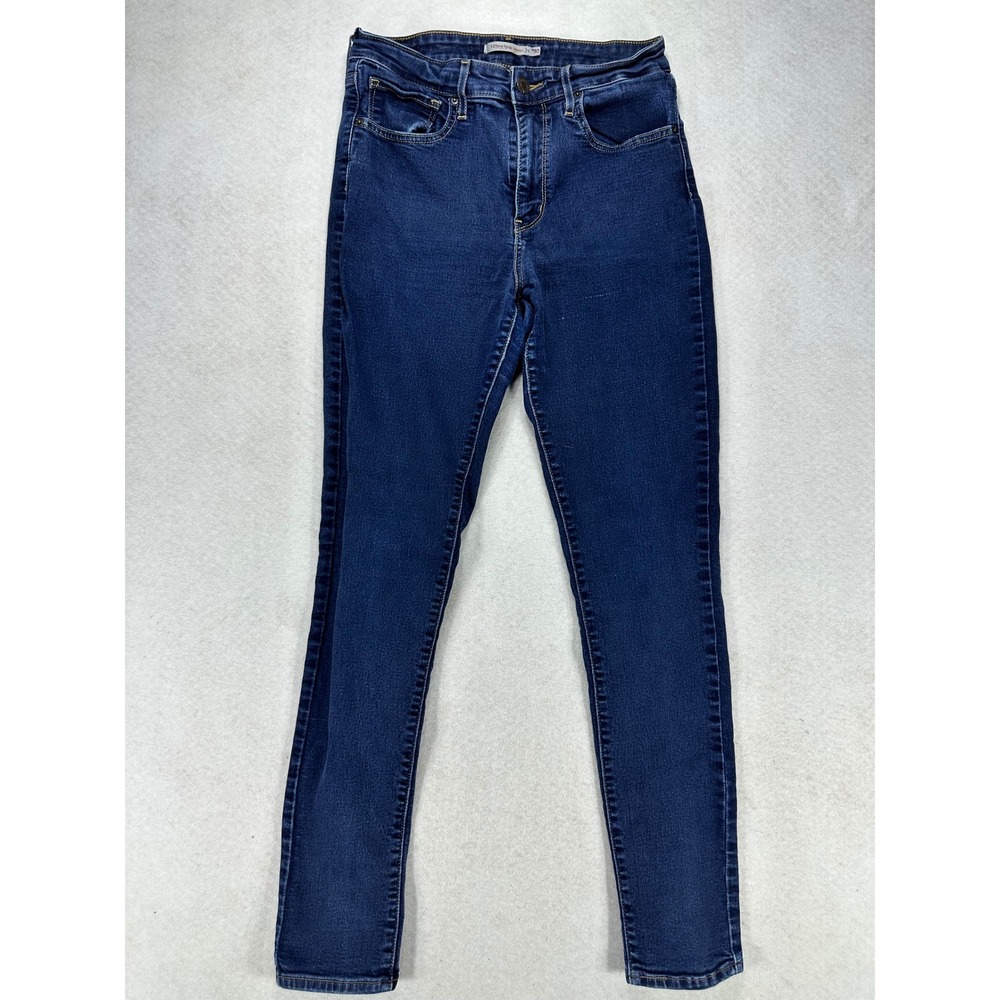 Levis 721 High Rise Skinny Jeans Womens 30 Dark Wash Blue Denim